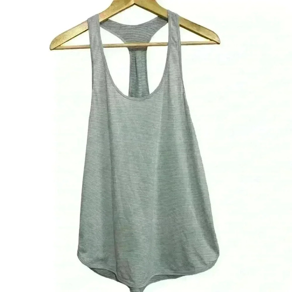 Lululemon Singlet Striped Racerback Lavendar Tank Women's Size 2 - Picture 1 of 7